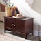 Alaterre Furniture Shaker Cottage Tray Shelf with Cabinet Bench, Espresso ASCA0509P0 - alternate 5